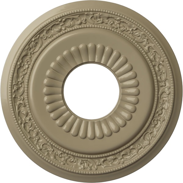 Ekena Millwork Lauren Ceiling Medallion (Fits Canopies up to 6 1/4"), 20 5/8"OD x 6 1/4"ID x 1 3/8"P, Gobi Desert CM20LNGDF - main